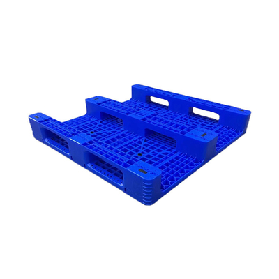 المنصات البلاستيكية المضادة للانزلاق HDPE الزرقاء 1100 × 1100 × 155 لمصنع / منفذ للأغذية