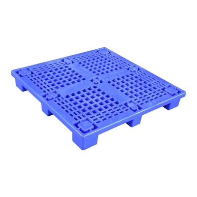 1000 X 1000 Blue HDPE Plastic Pallets 0.6T تحميل لمصنع طبي / أغذية