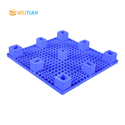 2000Kg تحميل منصة حقن مسطحة 100 X 100 سم مادة HDPE الزرقاء