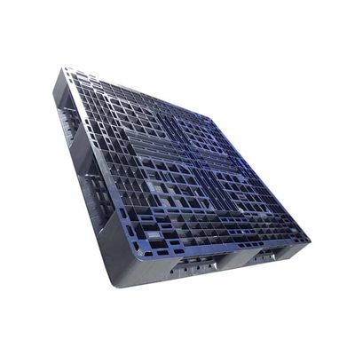 المنصات البلاستيكية القابلة للحمل PE السوداء الصحية 1100 × 1100 نظام حلقة مغلقة
