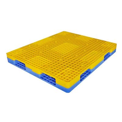 منصات نقالة بلاستيكية مزدوجة الوجه قابلة للتكديس HDPE 1400 * 1200