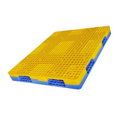 منصات نقالة بلاستيكية مزدوجة الوجه قابلة للتكديس HDPE 1400 * 1200