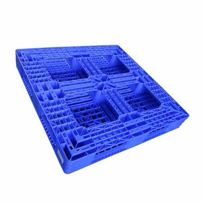 المنصات البلاستيكية أحادية الجانب 1100 × 1100 لمستودعات التخزين HDPE
