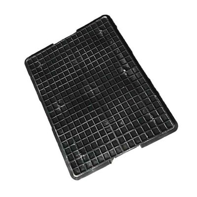 صندوق لوجستي بلاستيكي أسود PE ESD 540 * 420 صندوق نقل بلاستيك 40 لتر