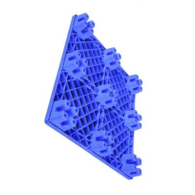 وجه واحد PE 1100 X 1100 لوح بلاستيكي لمستودع تحميل ديناميكي 600 كجم