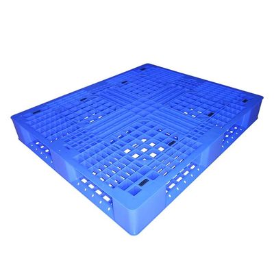 HDPE البلاستيك المنصات 1.2x1m الصلبة أعلى البليت قابل للتخزين للمستودع 0.8T تحميل ثابت