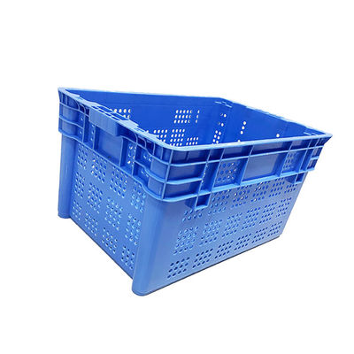 دوران قابل للتكديس عش قفص بلاستيكي 600X400mm HDPE للميناء