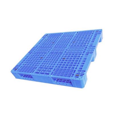 1100x1100 HDPE لوح بلاستيك قابل للتكديس ديناميكي 2.5T أزرق 13.8 كجم
