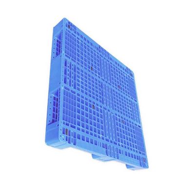 43.3X43.3 'Blue 5000Kg PE بلاستيك قابل للتكديس لتخزين اللوجستيات