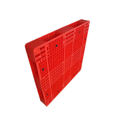 PE صحية 1200x1200 لوح بلاستيك أحمر قابل للتكديس 6000 كجم للمستودع