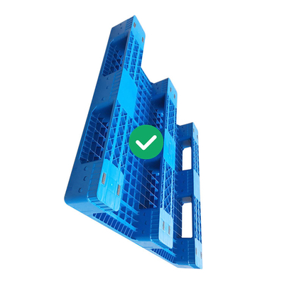 1.2X1.2m قابلة لإعادة الاستخدام تتحرك الصناديق البلاستيكية البليت HDPE البلاستيك 1.5T تحميل الأرفف