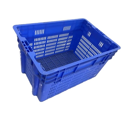 صناديق تخزين المأكولات البحرية العذراء PP HDPE القابلة للتكديس ، تحميل 70 كجم ، صناديق بلاستيكية قابلة للتكديس