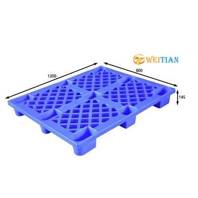 1200X800 سطح واحد لوح بلاستيكي بلاستيكي قابل للتكديس من البلاستيك البكر HDPE
