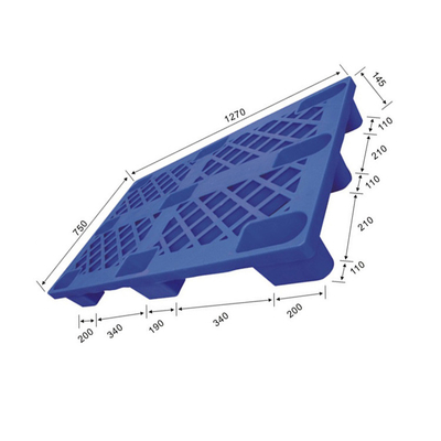 1270x750 مستودع البلاستيك البليت قفل المفاجئة 1500Kg ثابت HDPE