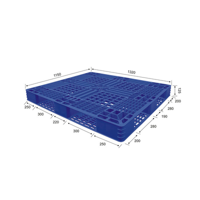 لوح بلاستيك HDPE صحي 1190x1150 أزرق 4000 كجم ثابت للمستودع